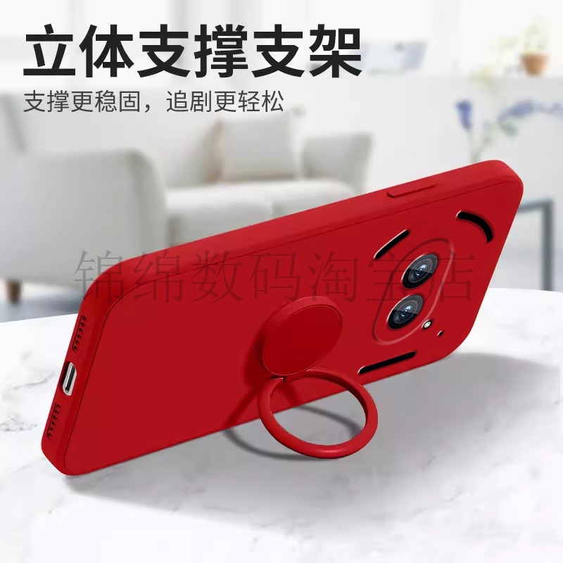 适用Nothing Phone 2A手机壳NothingPhone3A液态硅胶2APlus带支架保护套Nothing 3APRO全包防摔镜头送屏幕膜 - 图1