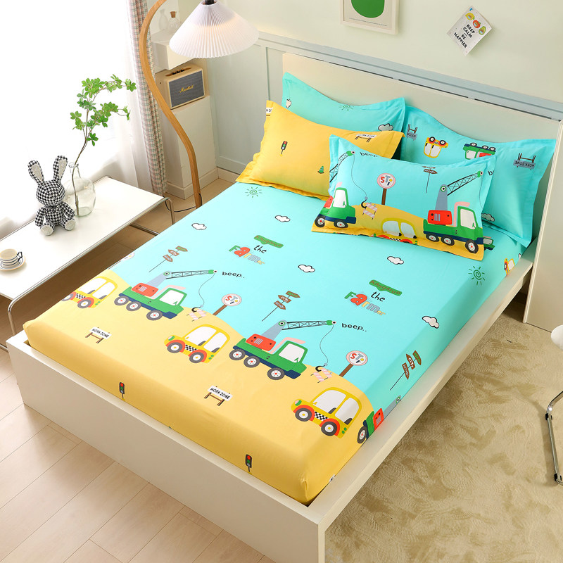 全棉斜纹床笠香港尺寸全包床垫罩保护套fitted sheet set纯棉床包,淘宝优惠券,粉丝福利购,淘宝优惠卷