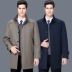 Pierre Cardin mùa thu và mùa đông mới đứng cổ áo khoác đơn áo ngực dài áo khoác thương hiệu Anh thương hiệu quần áo nam triều - Áo gió Áo gió