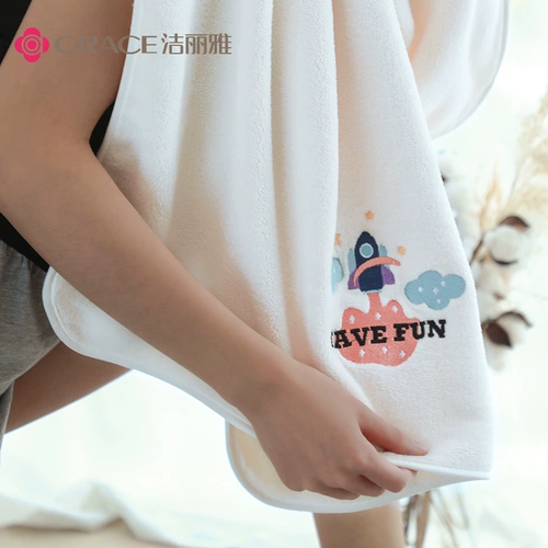 Детское быстросохнущее хлопковое банное полотенце для домашнего использования подходит для мужчин и женщин, хорошо впитывает воду