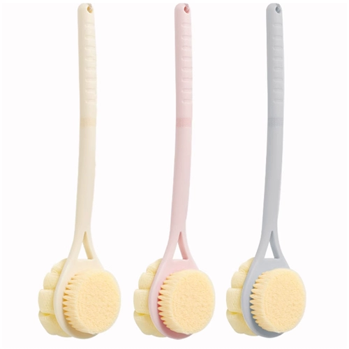 Jieliya Bathing Bath Brate Длинная ручка двойная купальная щетка купание мяч обратно натирание