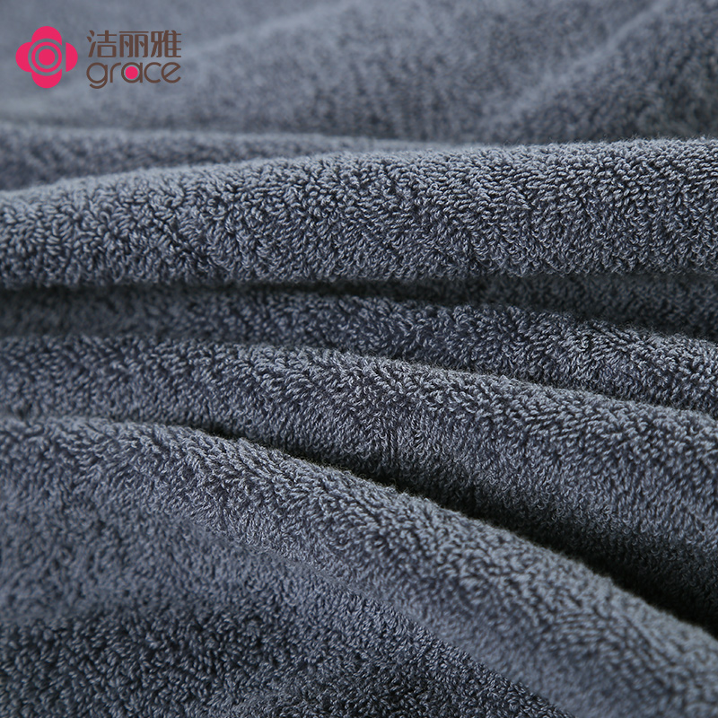 洁丽雅悠购专卖店洁丽雅浴巾家用 纯棉 吸水速干不掉毛成人男女月份大毛巾婴儿裹巾3