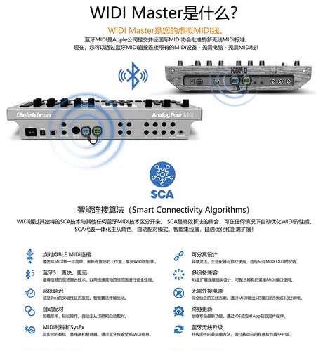 CME WIDI MASTER Jack MIDI键盘电吹管蓝牙无线5针midi接口控制器 - 图1