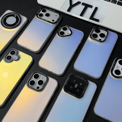 变色龙IMD炫彩镭射适用苹果17Promax高级感iPhone15pro手机壳16pro渐变13华为p70小米14荣耀vivo新款oppo潮流 - 图3