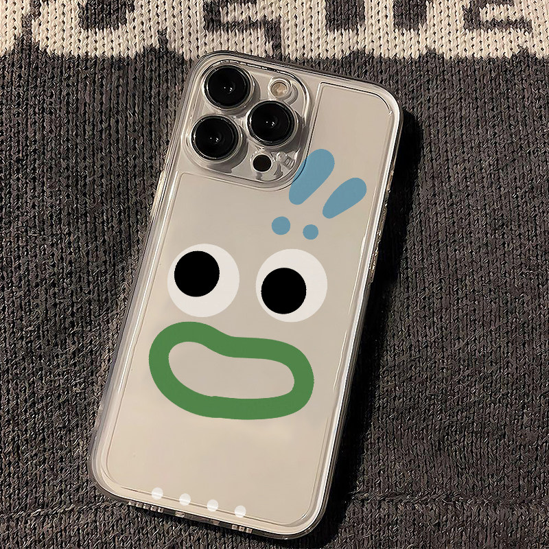 搞怪表情适用苹果16promax手机壳iphone15新款mate60透明14红米note13防摔k70小米华为pura70软壳vivoppo荣耀
