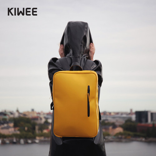KIWEE未行原创13寸15寸渔夫包双肩电脑包短途通勤包防水男女 - 图0