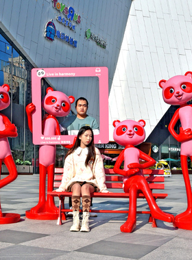 户外卡通大熊猫网红打卡摆件美陈