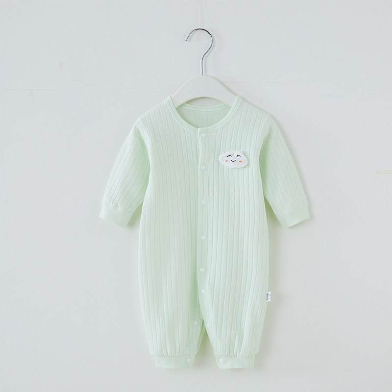【撤柜专区】品牌专柜婴儿连体衣纯棉春秋款长袖新生哈衣爬服秋装,淘宝优惠券,粉丝福利购,淘宝优惠卷