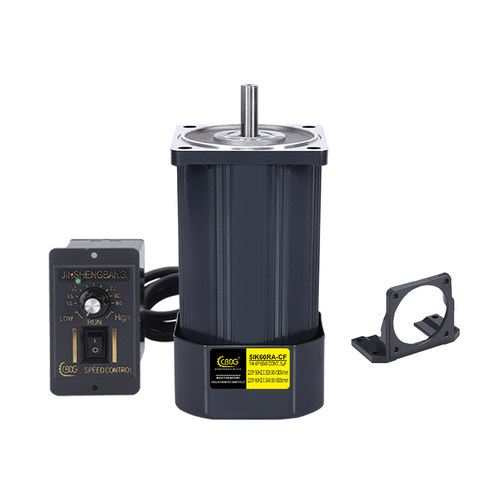 津邦电机 60W光轴电机 220V调速电机 5IK60RA-CF 三相马达1350转 - 图3