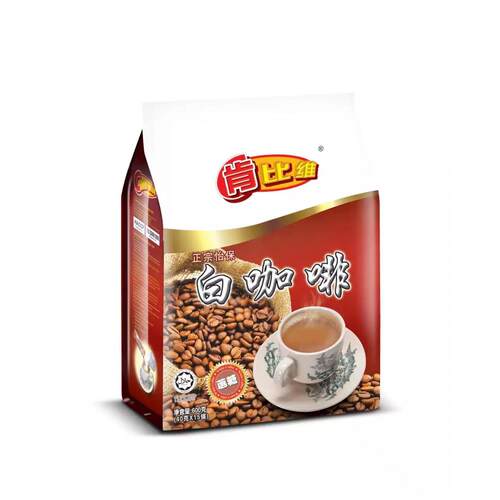马来西亚肯比维原可比正宗怡保白咖啡15条装 蔗糖600g - 图0