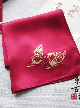 素帛无香喜帕subersilk桑蚕潮汕