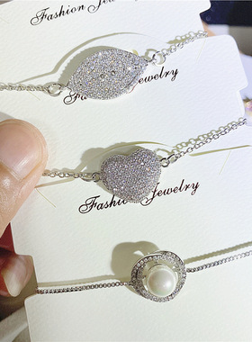 新款夏季微镶手链女低价锆石