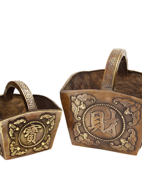 仿古风招财进宝年年有余金银满斗