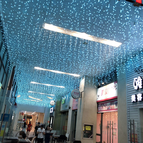 彩灯串灯闪灯满天星吊顶网红瀑布灯婚庆门头装饰冰条灯户外流苏灯 - 图3