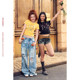 BeerBro Relaxed Street Street Hot Girl Handmade Dirty Loose Casual Ripped Dirty Old Jeans