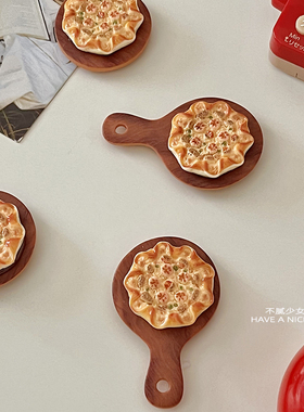 迷你微缩披萨Pizza冰箱贴烘焙备忘磁贴食玩洞洞板磁吸装饰白板贴