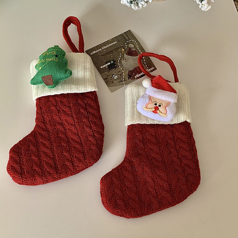 ins圣诞袜子挂件可爱房间装饰创意圣诞节礼物圣诞氛围场景布置