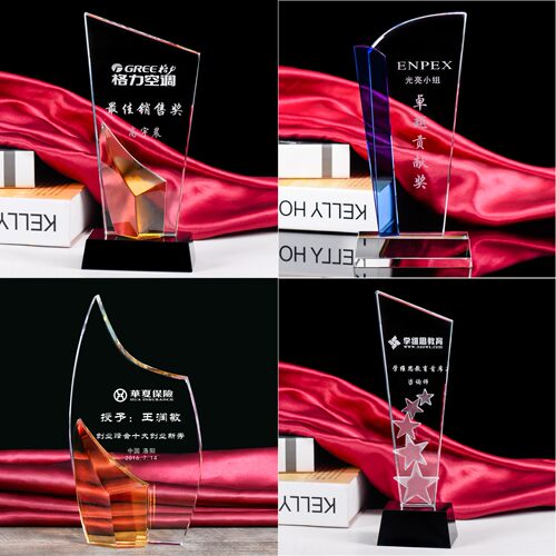 水晶奖杯奖牌定制水晶授权牌聘书荣誉证书制作颁奖礼品加盟牌证书 - 图3