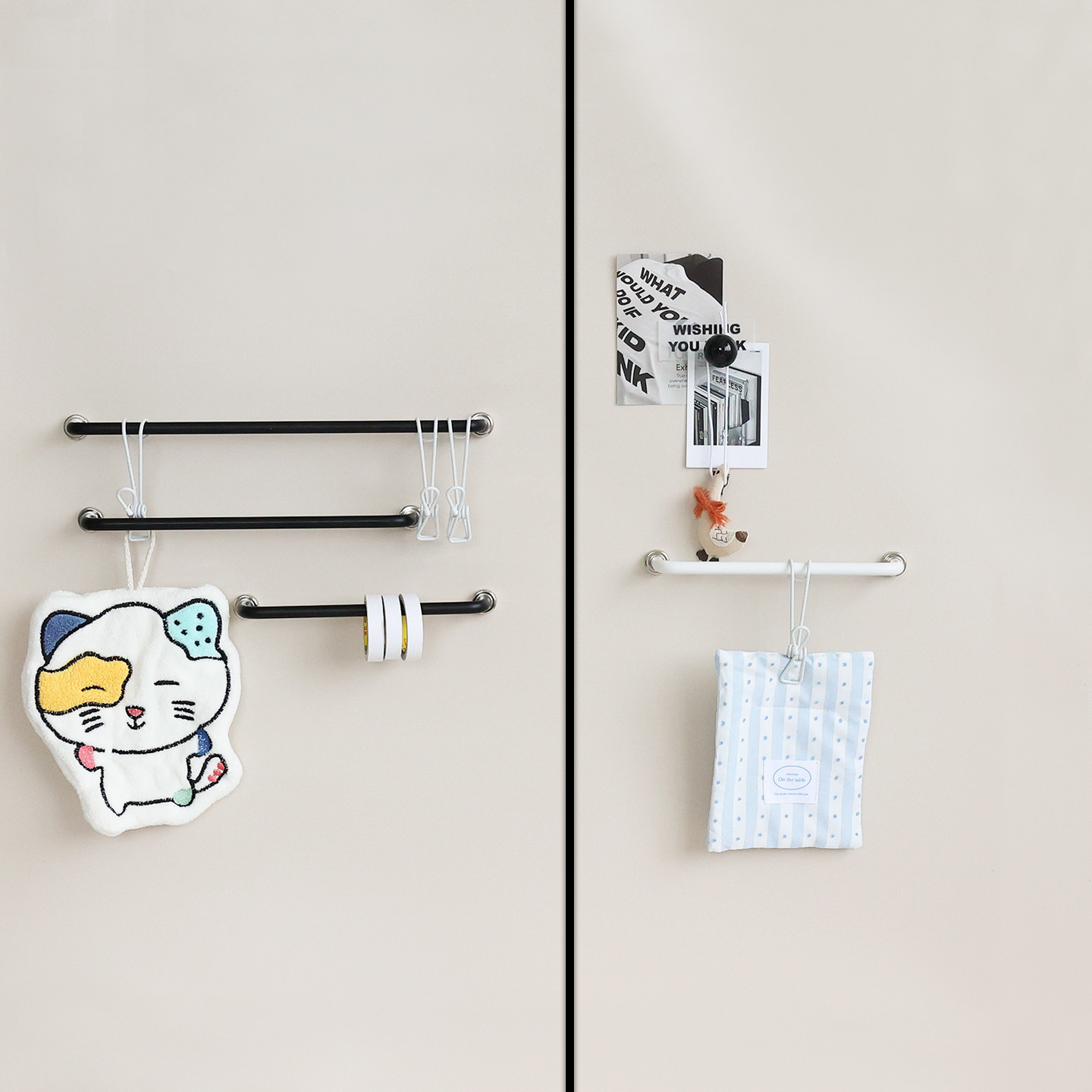 磁吸挂杆冰箱装饰挂钩厨房手套抹布收纳洞洞板入户门后磁铁石挂钩,淘宝优惠券,粉丝福利购,淘宝优惠卷