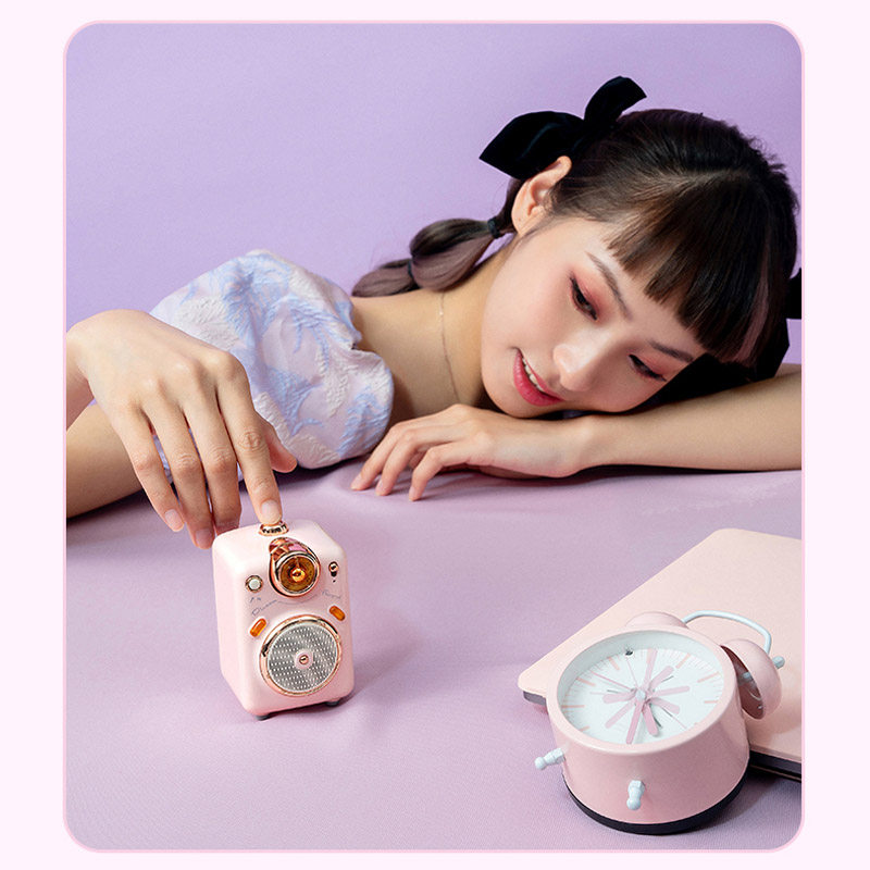 Divoom/点音小魔女复古蓝牙音箱话筒闺蜜女儿朋友生日礼物刻字