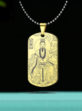 太乙贵人吊坠四柱吉神神像牌挂件