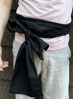 爆款厚布料醒狮腰舞狮防滑束加厚竹编3号醒狮红色腰带英歌鼓带