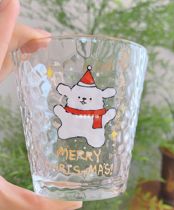 {Pure Hand Drawing} Christmas Cute Cups Custom to Tudiy Handpainted Glass Cup Creative Couples Birthday Presents