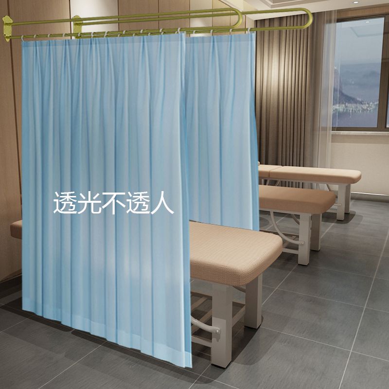 铁艺U型美容床隔断帘养生馆美容院窗帘杆理疗纱帘屏风窗帘支撑架 - 图2