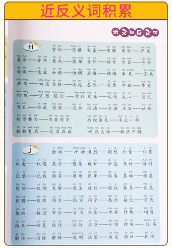 近反义词大全人教版生二一上册三年级下册近同义词同步练习册小学通用语文强化叠词量词正反义词专项训练本套装小学教辅小学升初中 - 图2