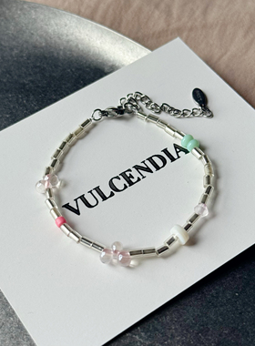 VULCENDIA｜原创设计小众手链串珠叠戴极细水滴天然贝壳2025新款