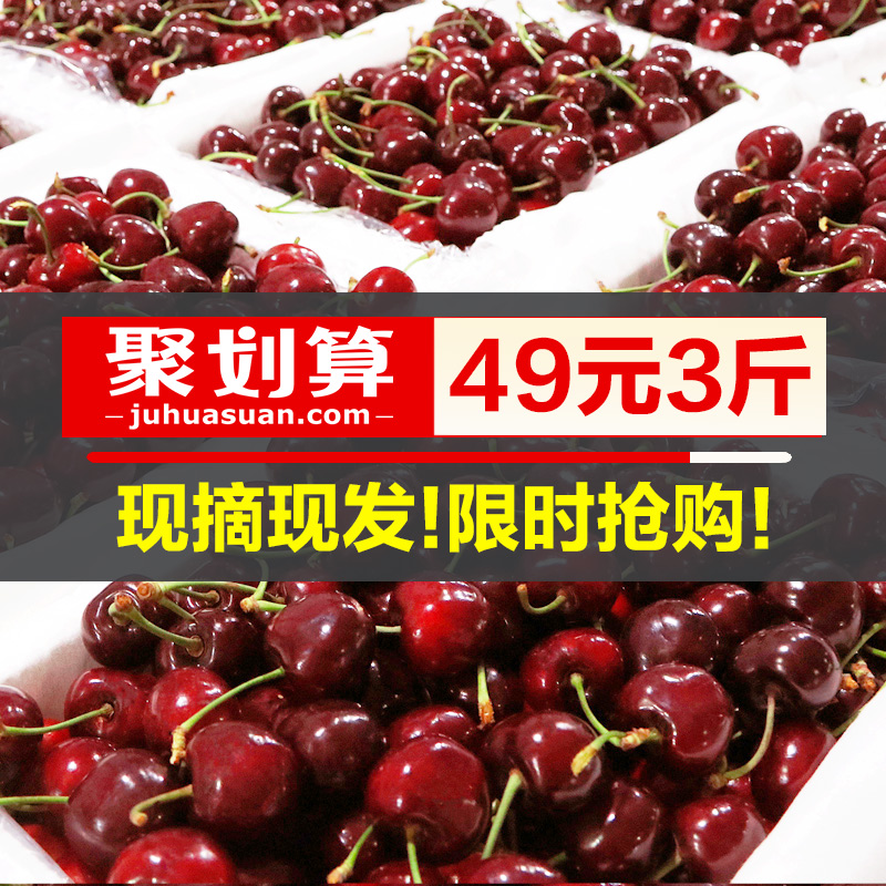 老谷山山东大樱桃车厘子孕妇水果新鲜大连美早烟台当季3整箱5顺丰助农100