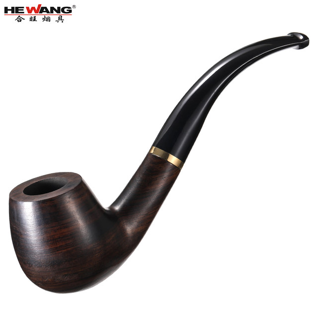 Burn-resistant and durable ebony solid wood pipe