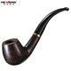 Burn-resistant and durable ebony solid wood pipe