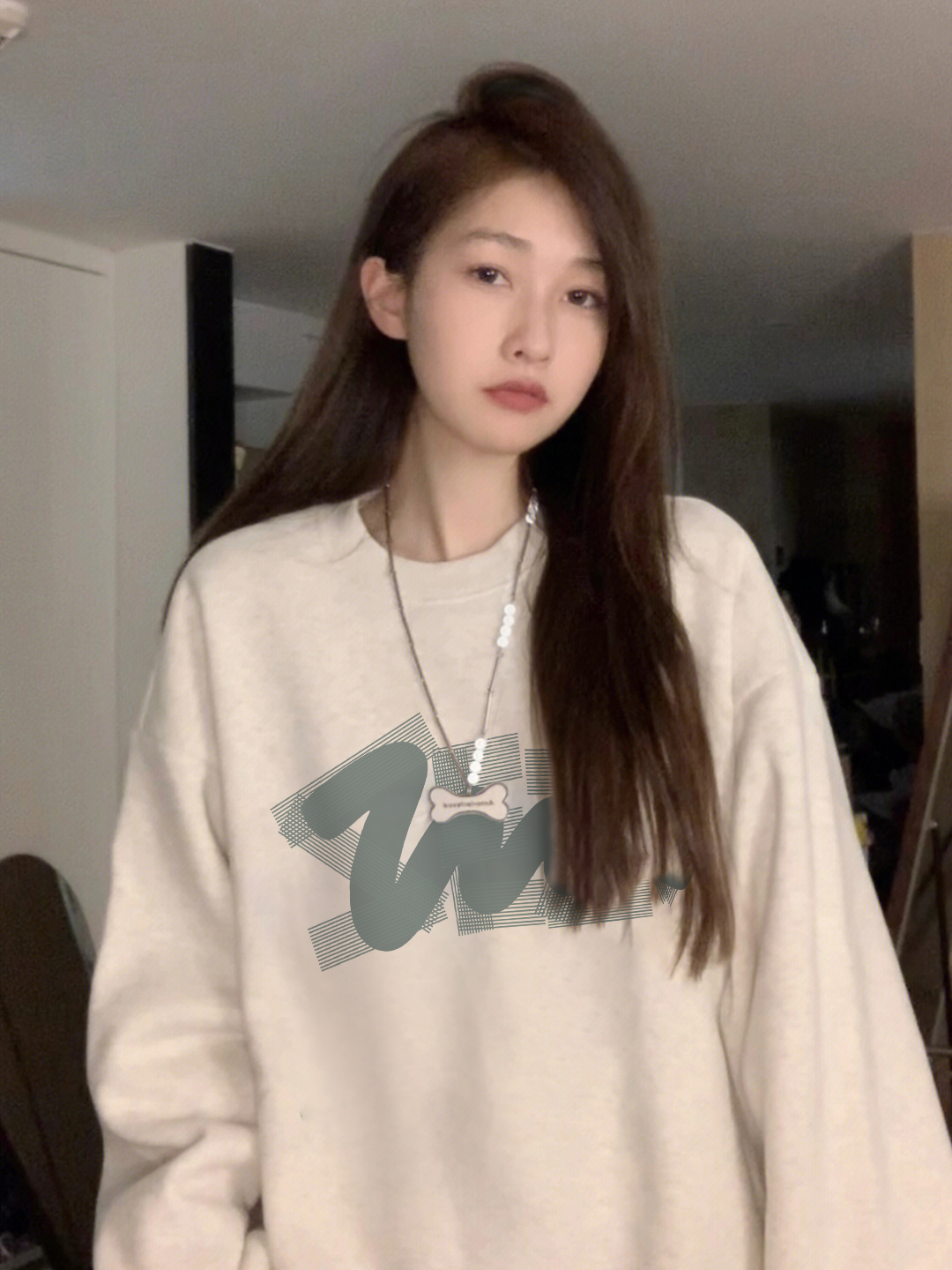 美式复古高街潮牌hiphop无帽卫衣女春秋oversize宽松慵懒薄款外套