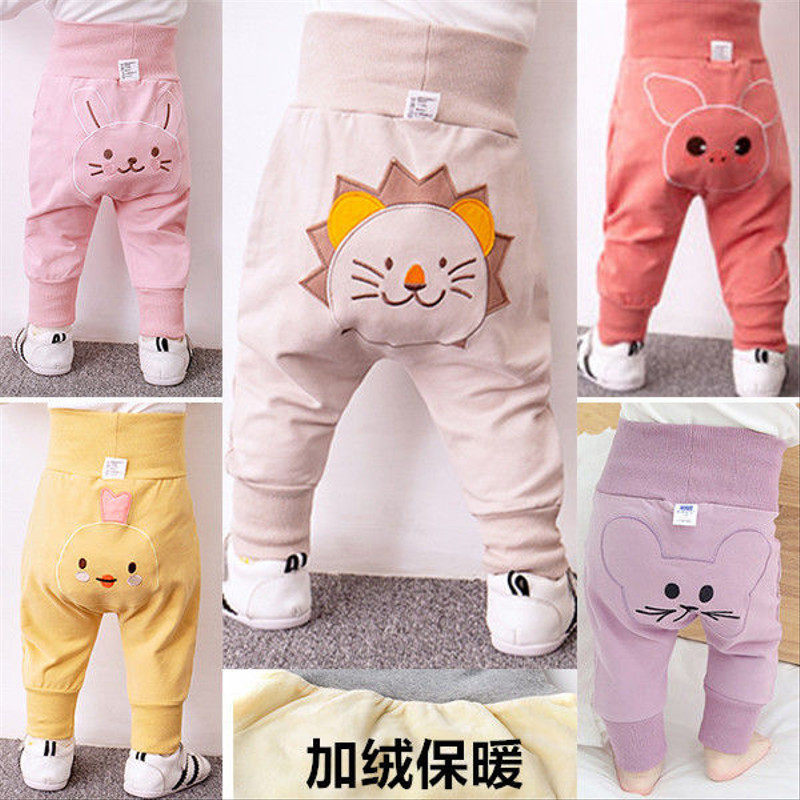 婴儿春秋秋冬高腰护肚透气屁屁裤男女宝宝学步期弹性舒适长裤,淘宝优惠券,粉丝福利购,淘宝优惠卷