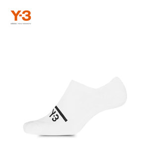 Y-3/Y3山本耀司黑白情侣款logo印花短袜2PP INVI SOCKS GN5937