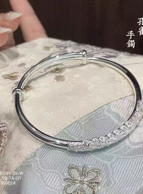 孔雀炫羽手镯轻奢三生手链情人节送女朋友老婆闺蜜生日礼物