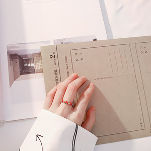 少女心ins小草莓戒指