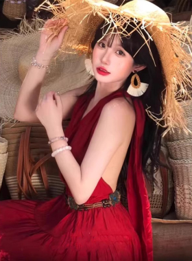 民族风编织蝴蝶腰带女配连衣裙子西北旅游穿搭配饰腰绳腰链装饰