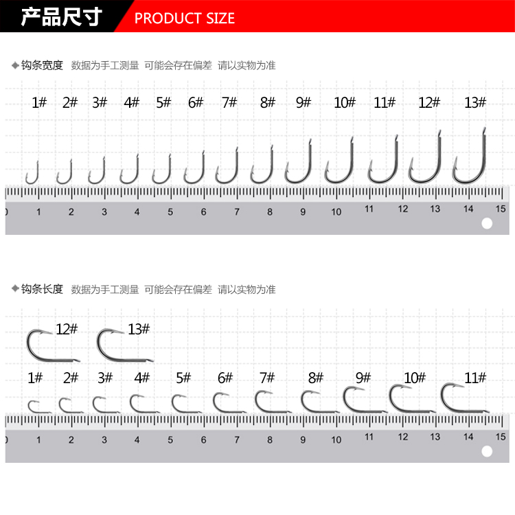 200枚伊豆鱼钩散装有倒刺歪嘴海竿钓钩鲫鱼钩伊势尼鱼钩包邮渔具-图0