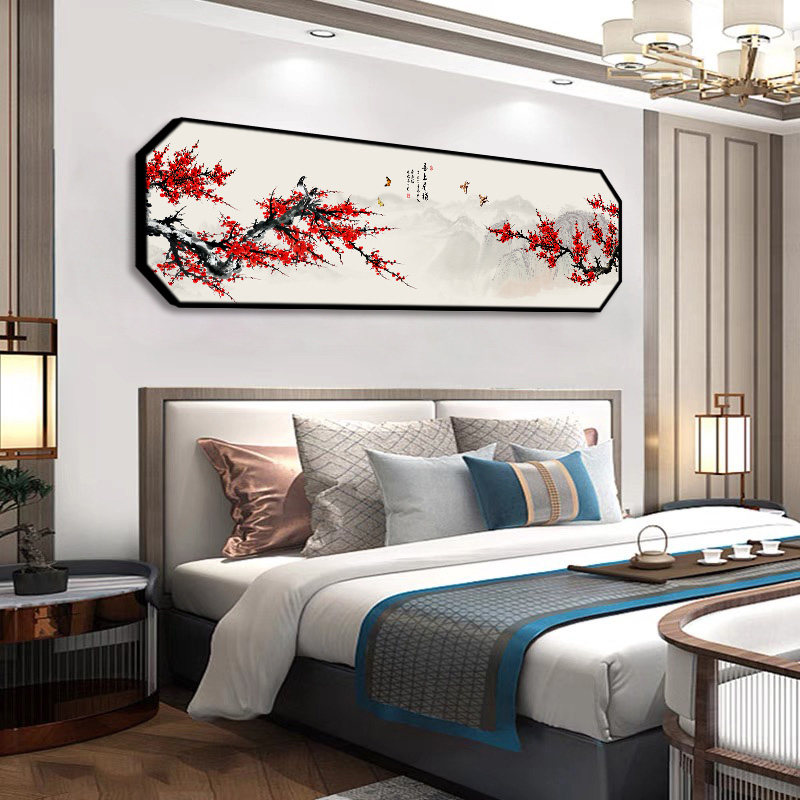 卧室床头装饰画新中式老人房间挂画主卧客厅沙发背景墙壁画高级感,淘宝优惠券,粉丝福利购,淘宝优惠卷