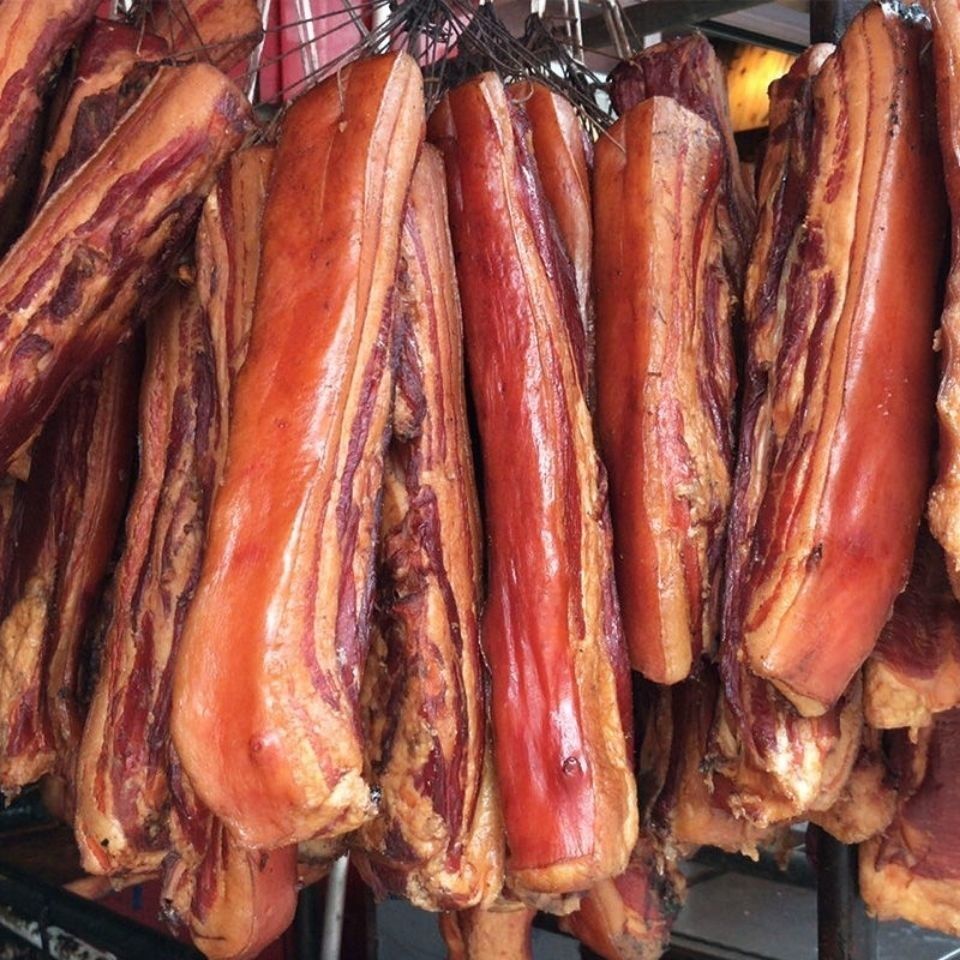 湖南腊肉正宗农家土猪柴火烟熏腊肉湘西偏肥五花腊肉非四川腊肉