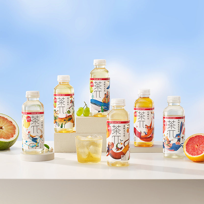【百亿】农夫山泉茶π茶派果味茶饮料500ml*15 瓶