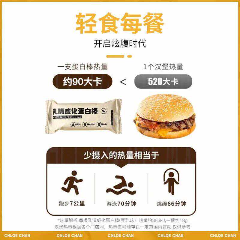 特价暴肌独角兽 乳清威化蛋白棒216g 饱腹饼干 多种蛋白酥脆可口