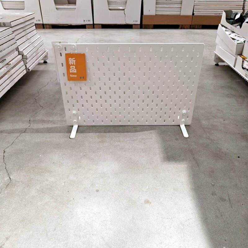 IKEA hole board desktop storage assembly