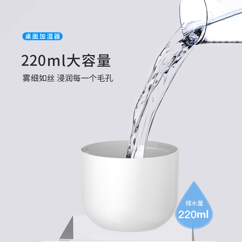 usb加湿器风扇迷你静音家用卧室车载空调香薰精油小型办公室桌面 - 图1