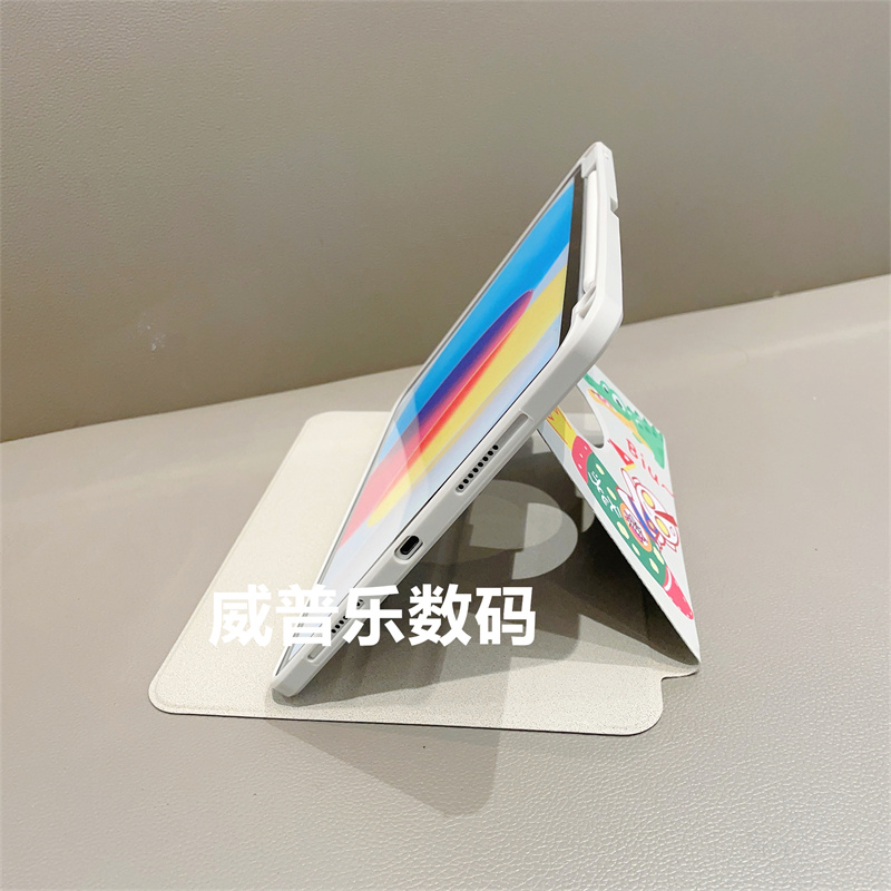 奥特曼360旋转支架亚克力带笔槽适用苹果ipad9/8/7代保护套8代10.2寸air543平板10.9防弯Pro11软边硬壳mini6 - 图3