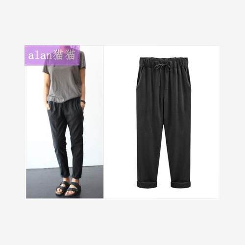 women pants plus size trouser colours elastic summer clothes - 图2