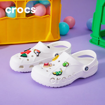 Crocs dongle shoes women flat bottom Baotou sandals sandals Casual Cool Slippers Mens Shoes Beach Shoes 10126