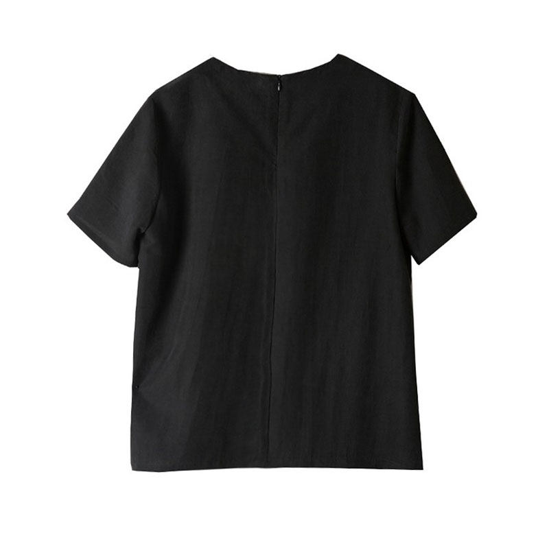 丝艺 重磅30姆米香云纱龟裂纹年轻款真丝短袖T恤女100%桑蚕丝上衣,淘宝优惠券,粉丝福利购,淘宝优惠卷